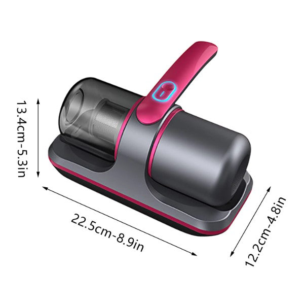 Cordless Sterilization Portable Vacuum Mite Cleaner with 6 Filter and Visible Box