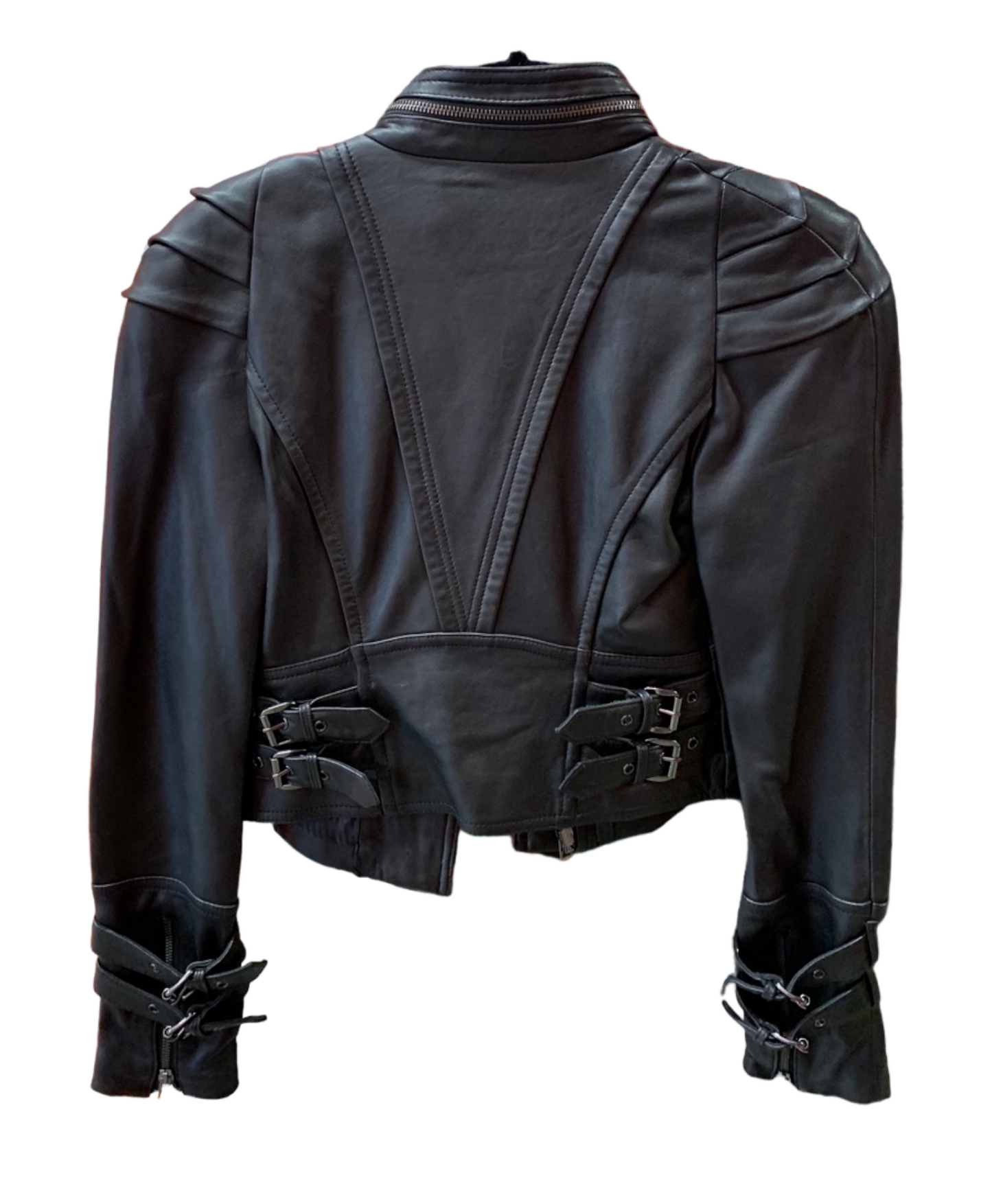 L.A.M.B. Black Jacket Leather